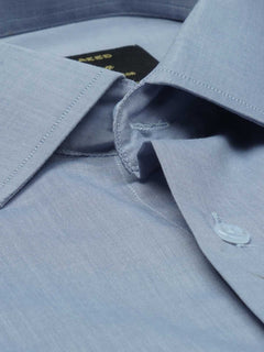 Light Grey Self, Elite Edition, French Collar Men’s Formal Shirt (FS-695)