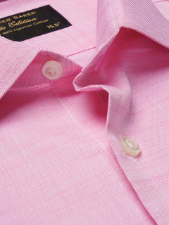 Pink Self, Elite Edition, French Collar Men’s Formal Shirt (FS-696)