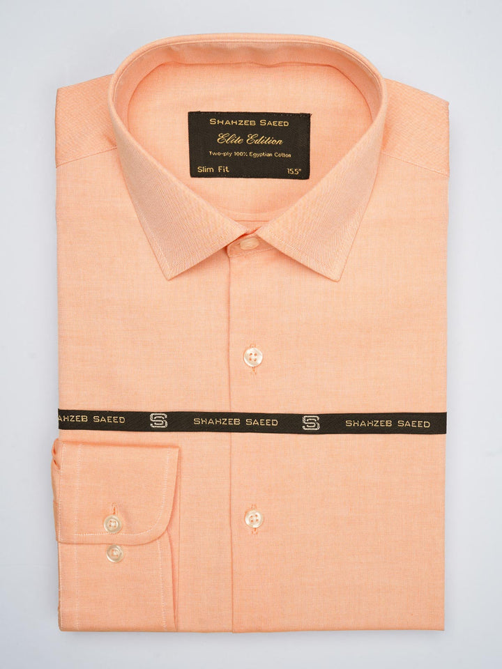 Peach Self, Elite Edition, French Collar Men’s Formal Shirt (FS-697)