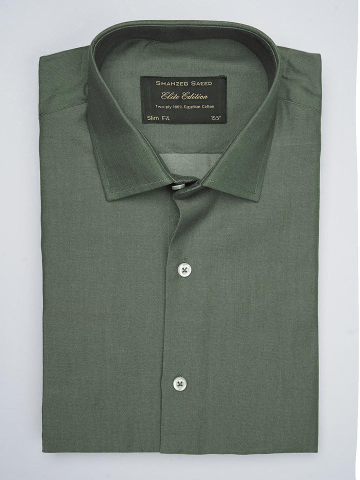 Dark Green, Elite Edition, French Collar Men’s Formal Shirt (FS-702)