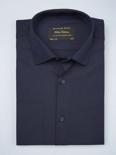 Navy Blue Plain, Elite Edition, French Collar Men’s Formal Shirt (FS-706)