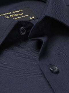 Navy Blue Plain, Elite Edition, French Collar Men’s Formal Shirt (FS-706)