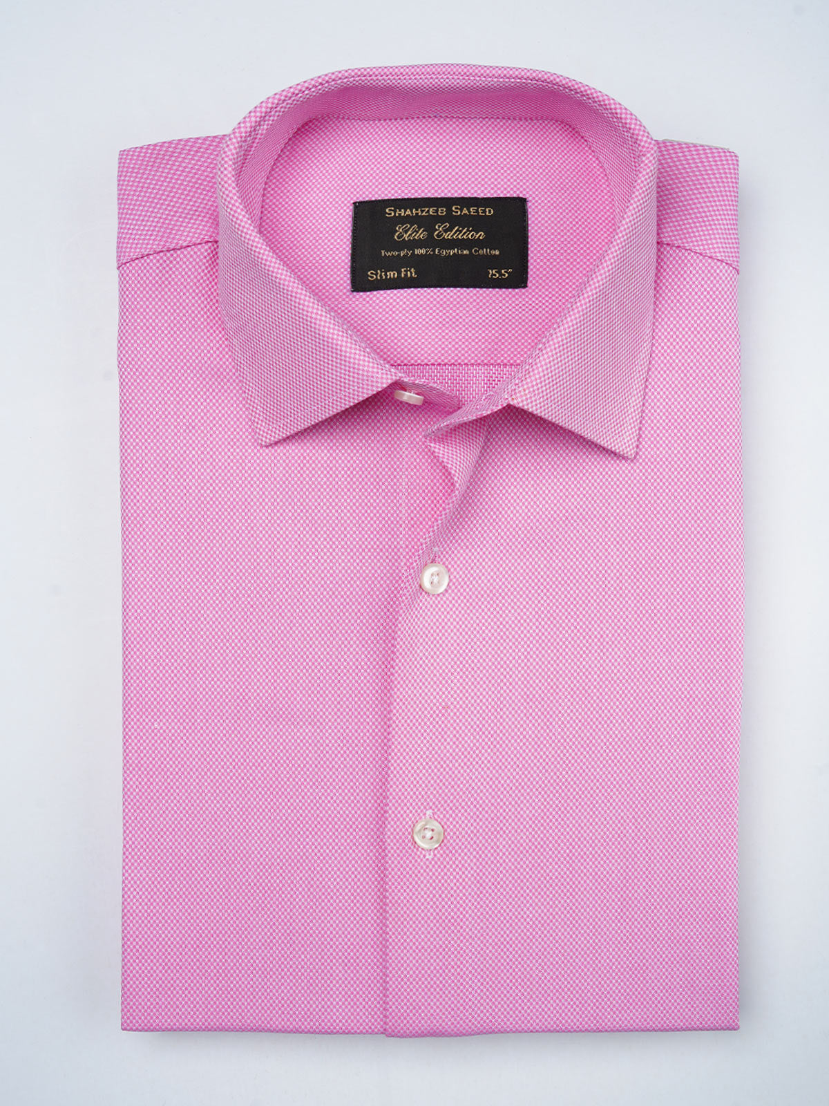 Pink Self, Elite Edition, French Collar Men’s Formal Shirt (FS-711)