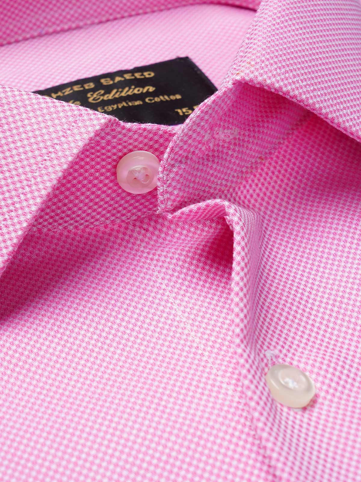 Pink Self, Elite Edition, French Collar Men’s Formal Shirt (FS-711)