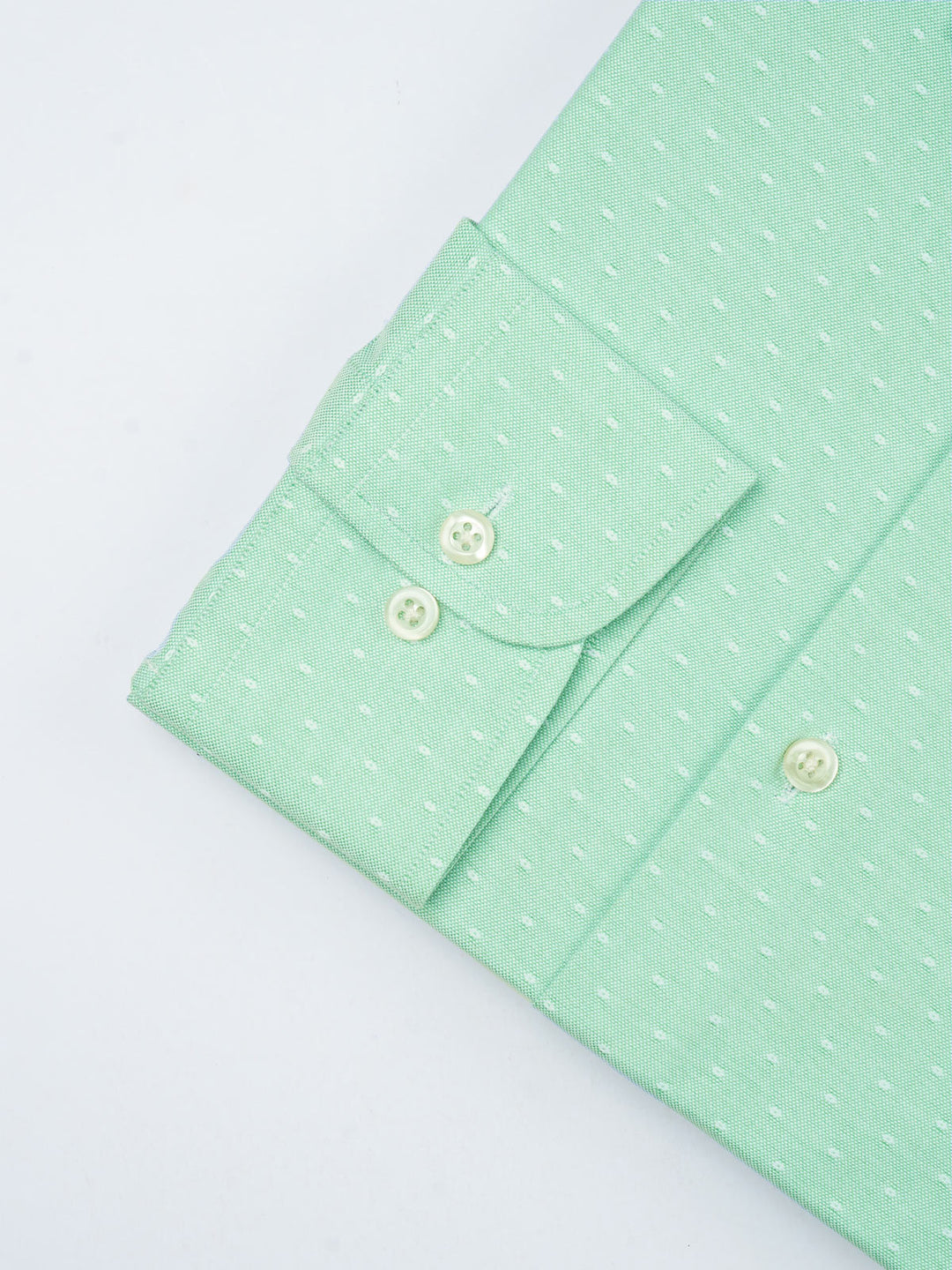 Light Green Self, Elite Edition, French Collar Men’s Formal Shirt (FS-722)