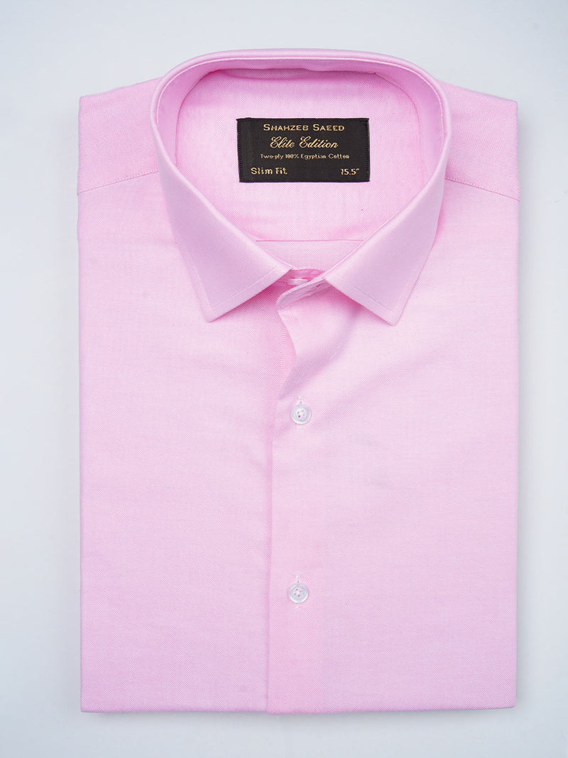 Light Pink Plain, Elite Edition, French Collar Men’s Formal Shirt (FS-726)