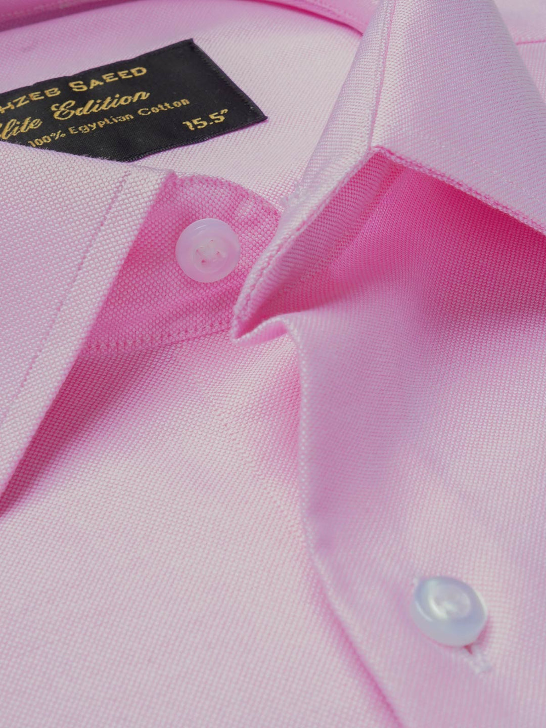 Light Pink Plain, Elite Edition, French Collar Men’s Formal Shirt (FS-726)