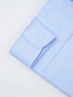 Light Blue Self, Elite Edition, French Collar Men’s Formal Shirt (FS-730)