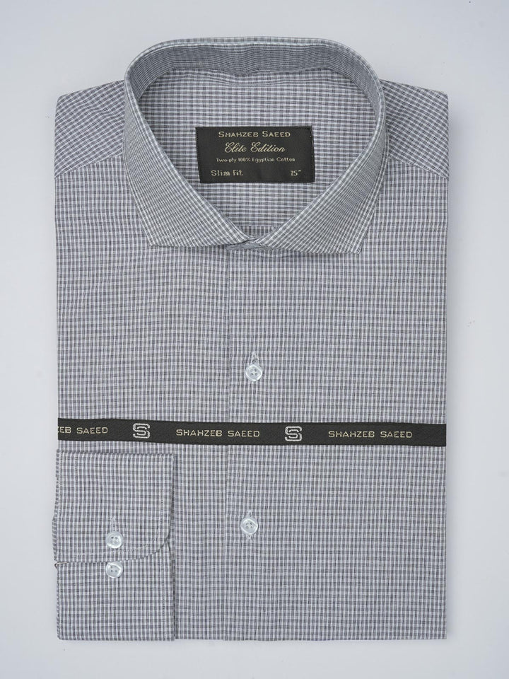 Black & White Self, Elite Edition, Cutaway Collar Men’s Formal Shirt (FS-751)