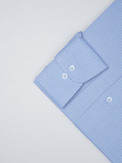 Light Blue Self, Elite Edition, French Collar Men’s Formal Shirt (FS-754)