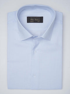 Light Blue Self, Elite Edition, French Collar Men’s Formal Shirt (FS-755)