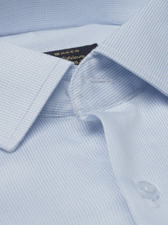 Light Blue Self, Elite Edition, French Collar Men’s Formal Shirt (FS-778)