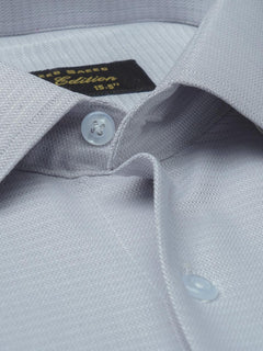 Light Grey Self, Elite Edition, French Collar Men’s Formal Shirt (FS-780)