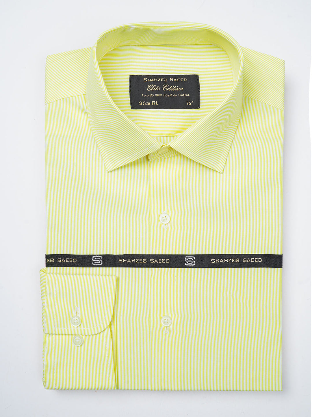 Yellow Plain, Elite Edition, French Collar Men’s Formal Shirt (FS-790)