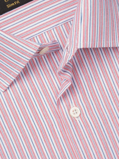 Multi Color Striped, Elite Edition, French Collar Men’s Formal Shirt (FS-811)