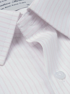 Pink & White Striped, Executive Series, French Collar Men’s Formal Shirt (FS-823)