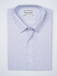 Blue Self Striped, Executive Series, French Collar Men’s Formal Shirt (FS-824)