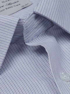 Blue Self Striped, Executive Series, French Collar Men’s Formal Shirt (FS-824)