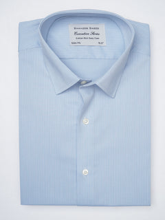 Blue Self Striped, Executive Series, French Collar Men’s Formal Shirt (FS-830)