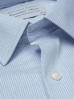 Blue Self Striped, Executive Series, French Collar Men’s Formal Shirt (FS-830)