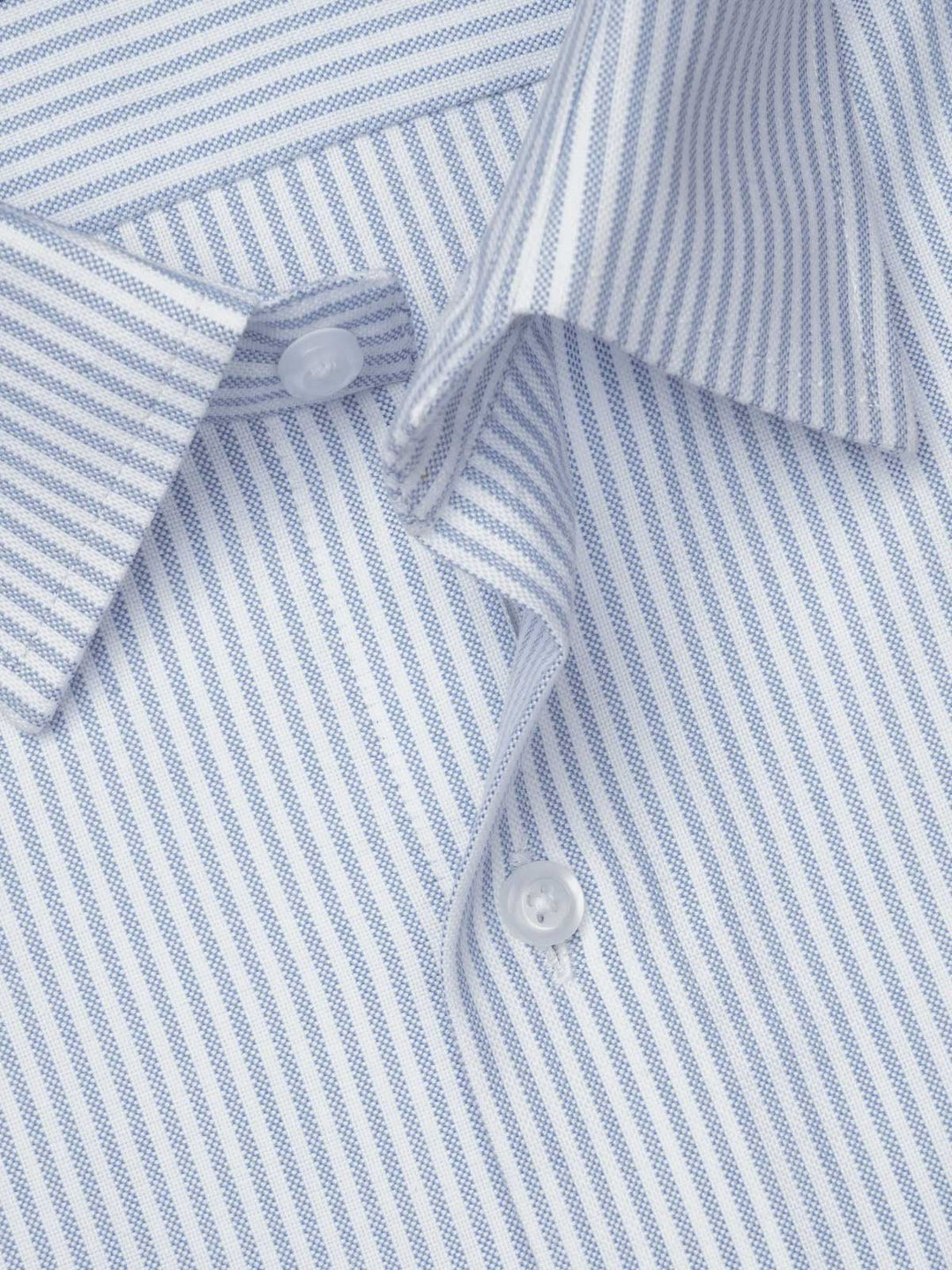 Light Blue & White Striped, Elite Edition, French Collar Men’s Formal Shirt (FS-831)