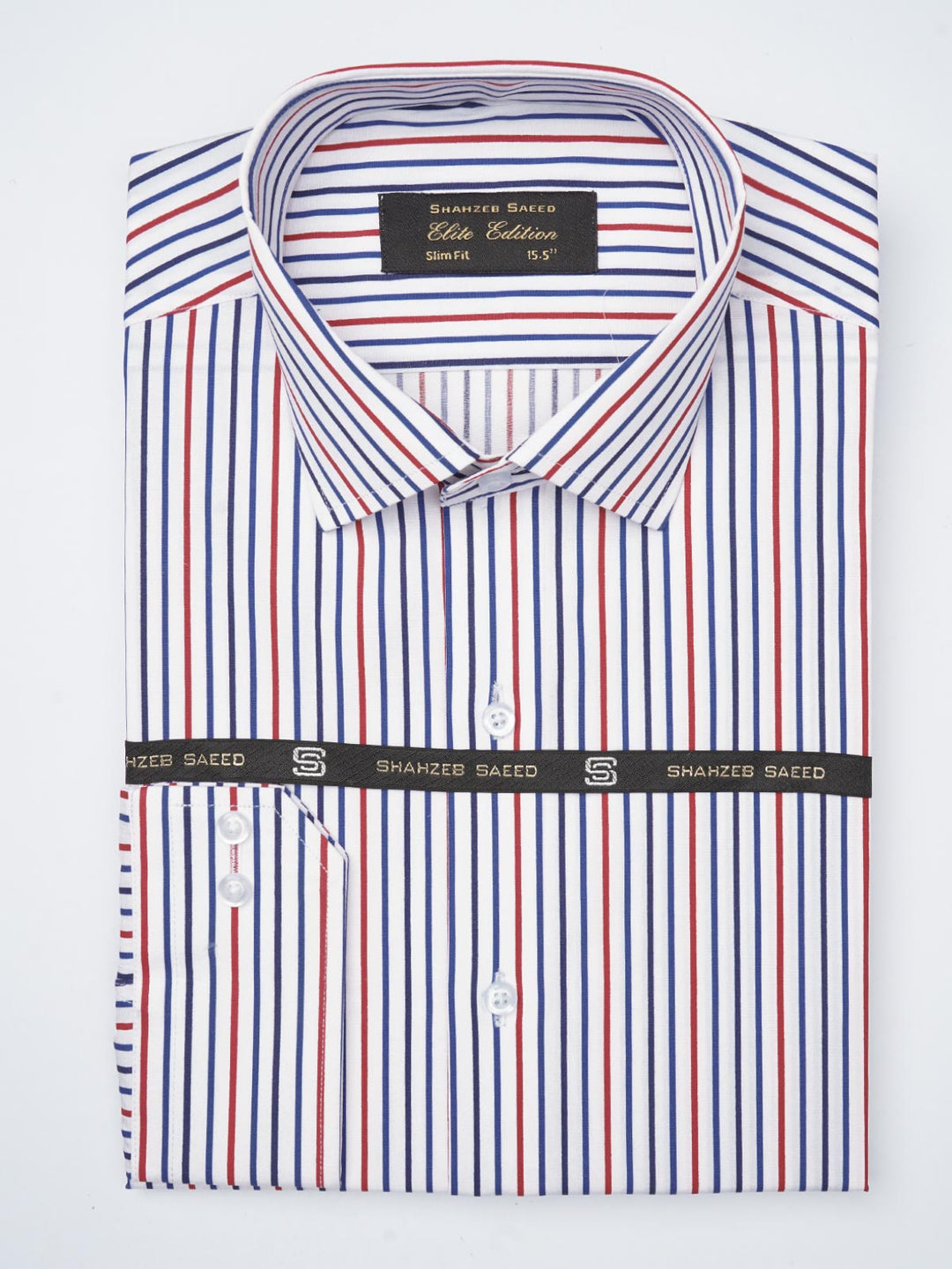 Multi Color Striped, Elite Edition, French Collar Men’s Formal Shirt (FS-834)