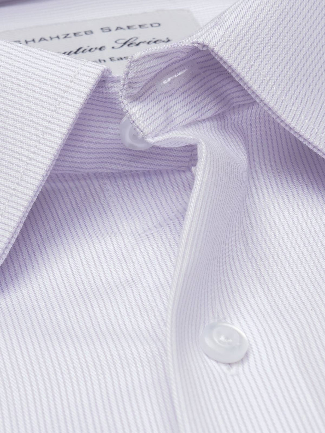 Light Purple Self Striped, Executive Series, French Collar Men’s Formal Shirt (FS-839)