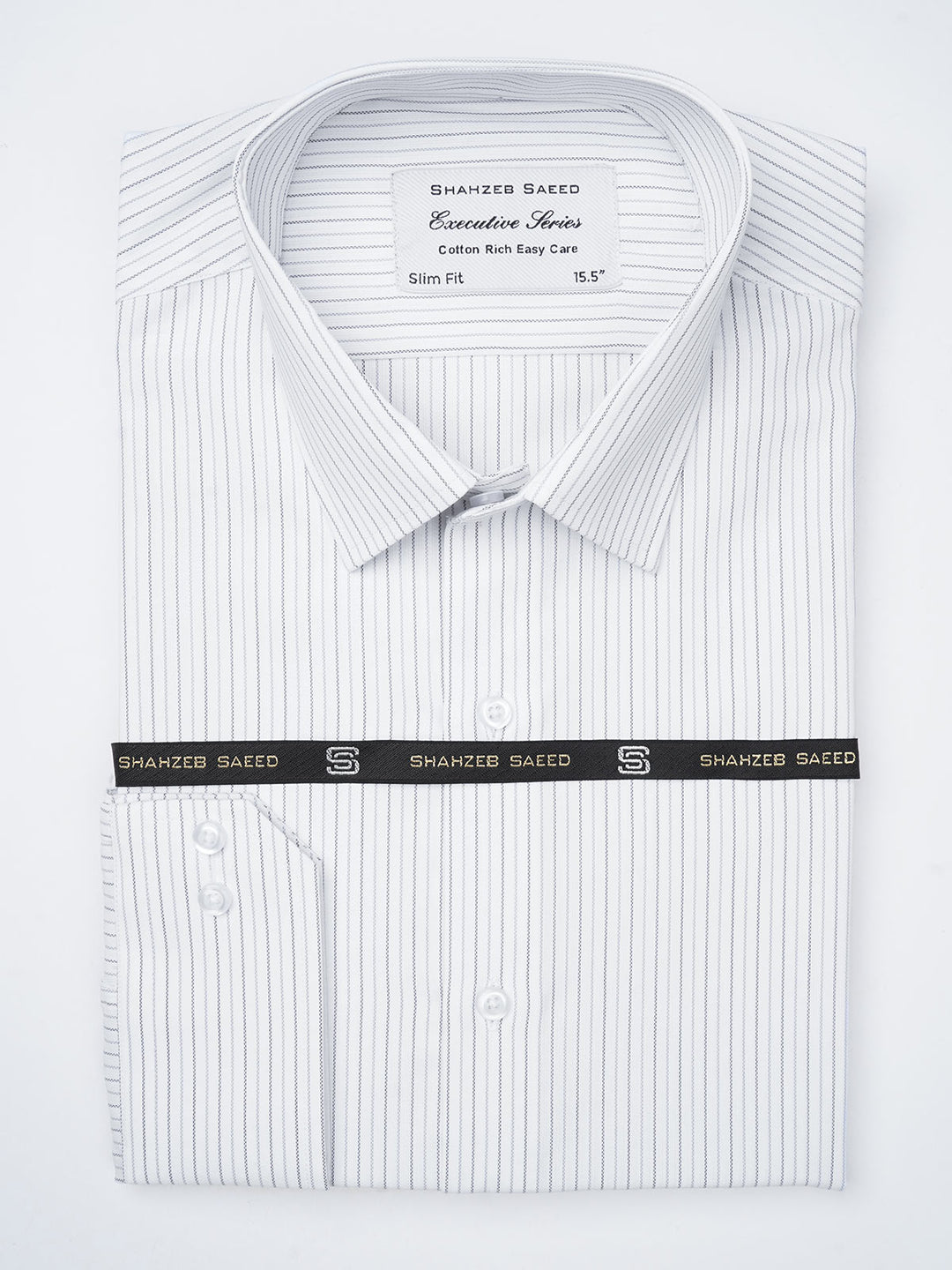 Multi Color Self Striped, Executive Series,French Collar Men’s Formal Shirt  (FS-845)