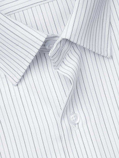 Multi Color Self Striped, Executive Series,French Collar Men’s Formal Shirt  (FS-845)