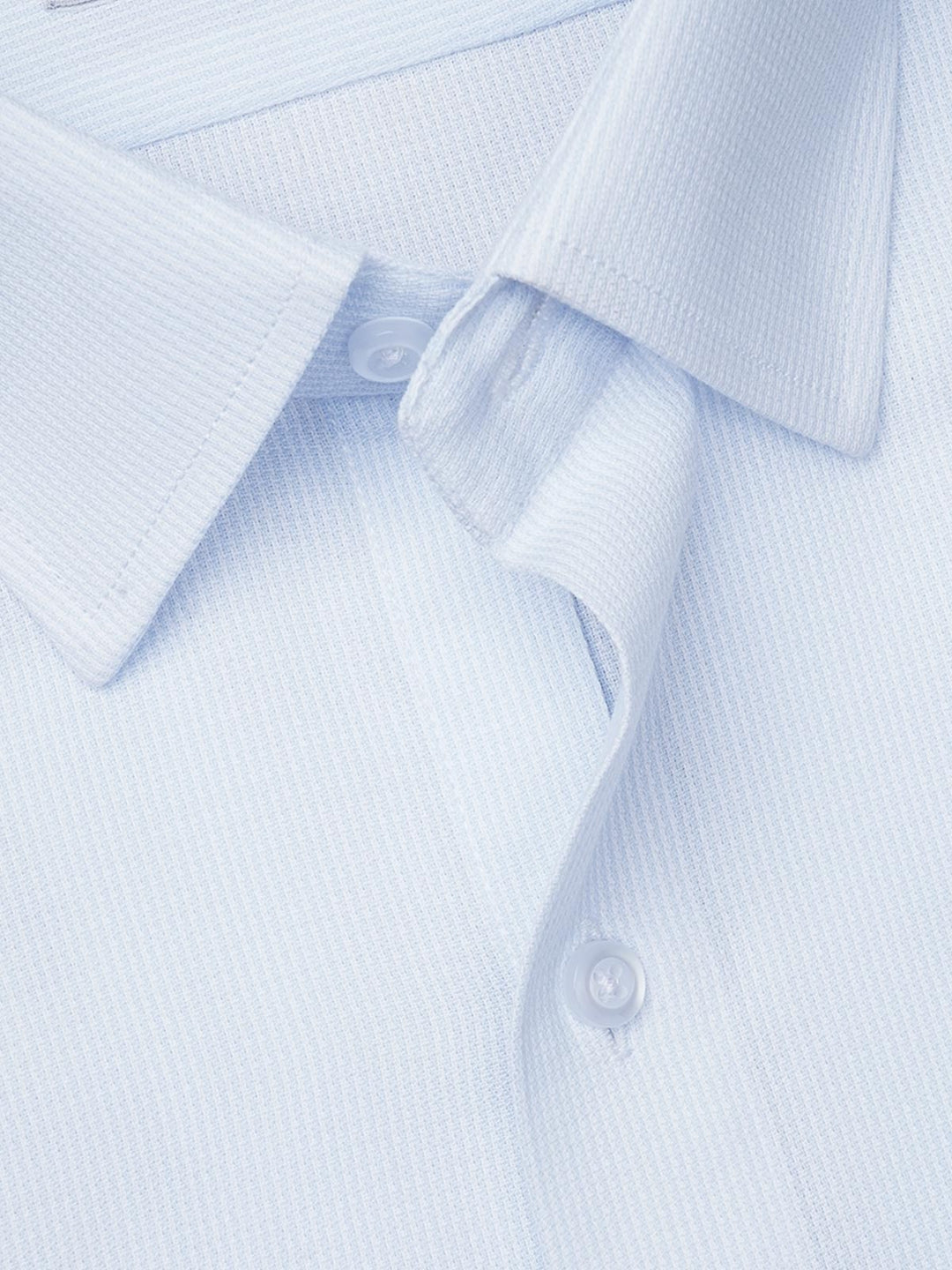 Sky Blue Self, Executive Series,French Collar Men’s Formal Shirt  (FS-846)