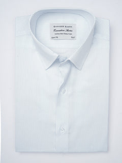 Light Blue Self, Executive Series,French Collar Men’s Formal Shirt  (FS-849)