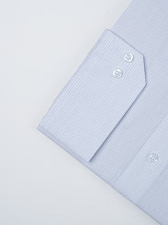 Blue Self Striped, Executive Series, French Collar Men’s Formal Shirt (FS-863)