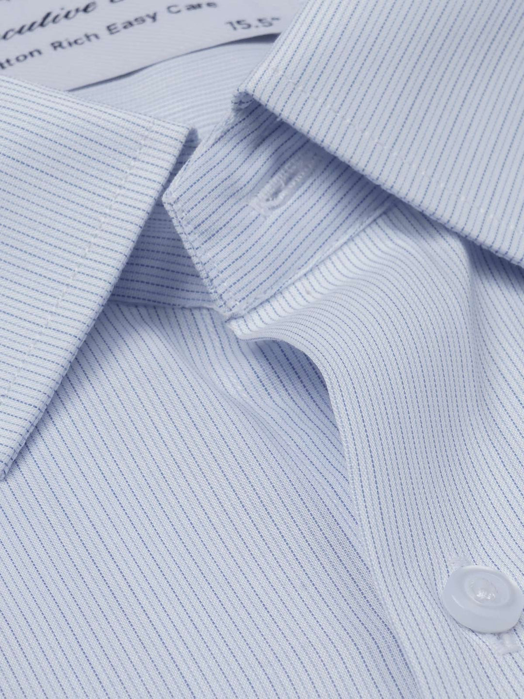 Blue Self Striped, Executive Series, French Collar Men’s Formal Shirt (FS-863)