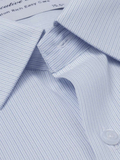 Blue Self Striped, Executive Series, French Collar Men’s Formal Shirt (FS-863)