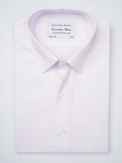 Light Pink Self Striped, Executive Series, French Collar Men’s Formal Shirt (FS-864)