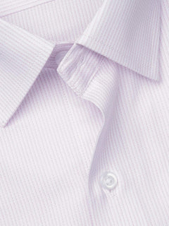 Light Pink Self Striped, Executive Series, French Collar Men’s Formal Shirt (FS-864)