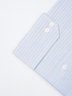 Blue Self Striped, Executive Series,French Collar Men’s Formal Shirt  (FS-886)