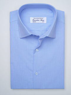 Light Blue Self, Executive Series, French Collar Men’s Formal Shirt (FS-896)