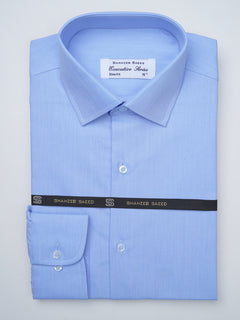 Light Blue Self, Executive Series, French Collar Men’s Formal Shirt (FS-896)