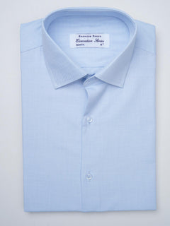 Light Blue Self, Executive Series, French Collar Men’s Formal Shirt (FS-897)