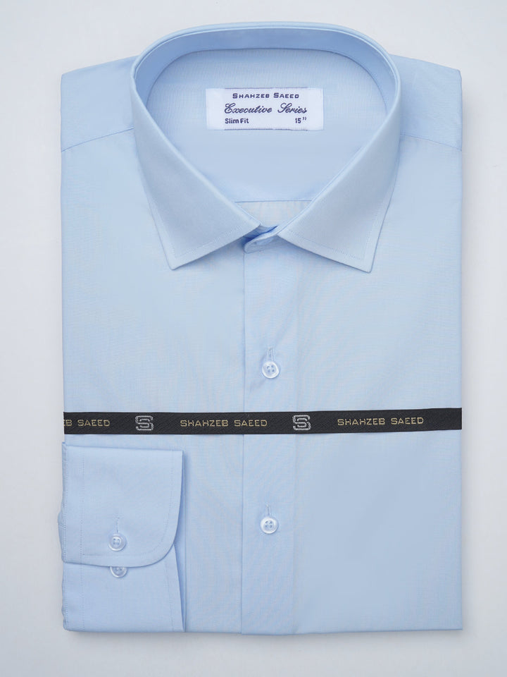 Light Blue Self, Executive Series, French Collar Men’s Formal Shirt (FS-898)