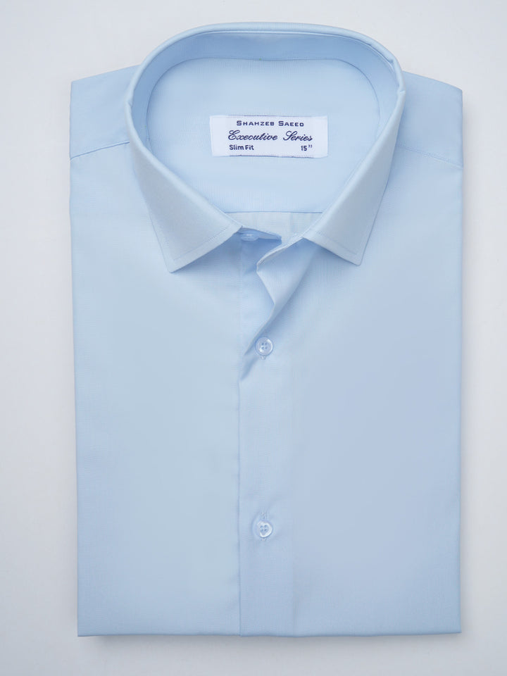 Light Blue Plain, Executive Series, French Collar Men’s Formal Shirt (FS-899)