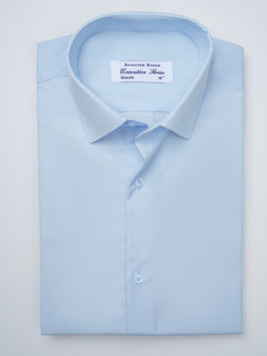 Light Blue Plain, Executive Series, French Collar Men’s Formal Shirt (FS-899)