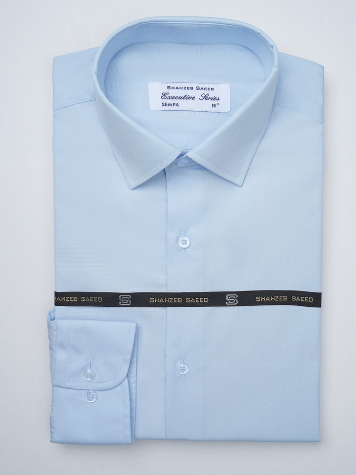 Light Blue Plain, Executive Series, French Collar Men’s Formal Shirt (FS-899)