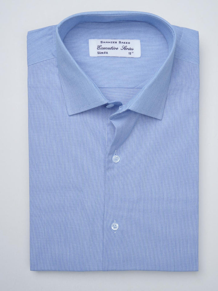 Light Blue Self, Executive Series, French Collar Men’s Formal Shirt (FS-901)