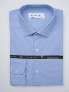 Light Blue Self, Executive Series, French Collar Men’s Formal Shirt (FS-901)