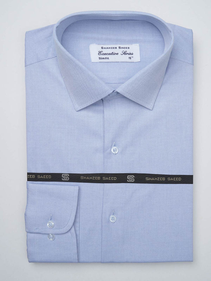 Light Blue Self, Executive Series, French Collar Men’s Formal Shirt (FS-904)