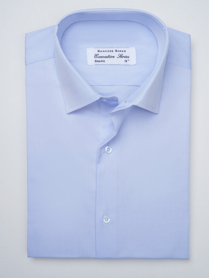 Light Blue Self, Executive Series, French Collar Men’s Formal Shirt (FS-905)