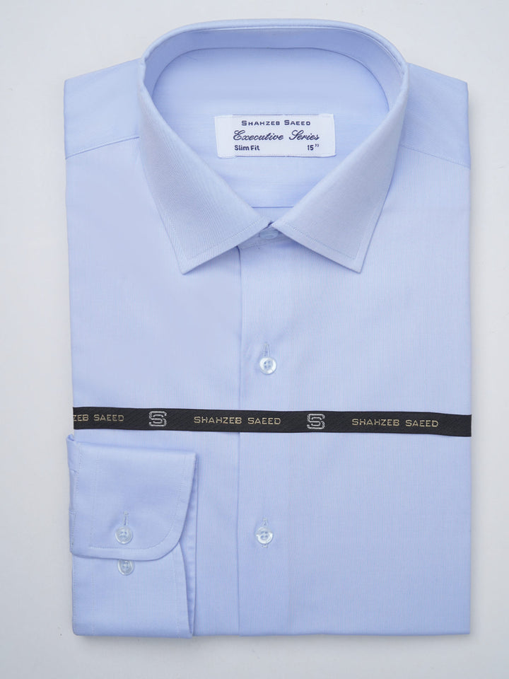 Light Blue Self, Executive Series, French Collar Men’s Formal Shirt (FS-905)