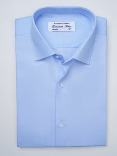 Light Blue Self, Executive Series, French Collar Men’s Formal Shirt (FS-906)